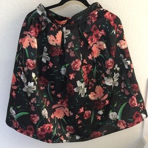 Floral Knee Long Skirt